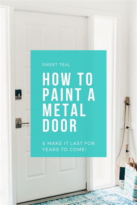 painting a metal door interior